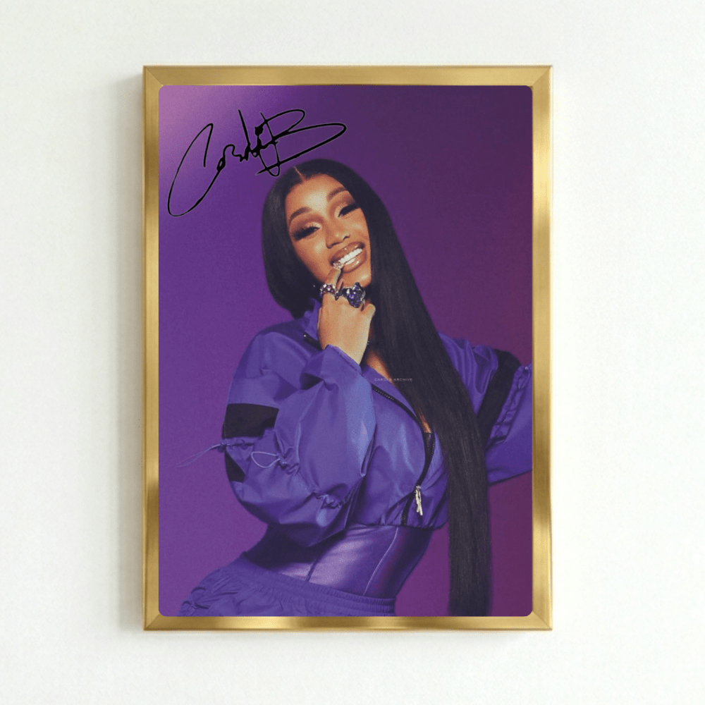Cardi B Poster with Frame - Vibes DistrictCardi B Poster with Frame GoldVibes District