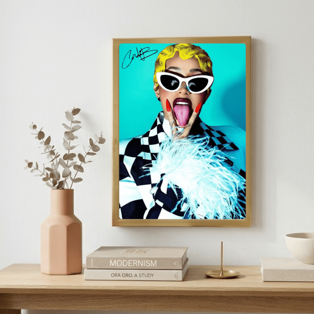 Cardi B Poster with Frame - Vibes DistrictCardi B Poster with Frame GoldVibes District