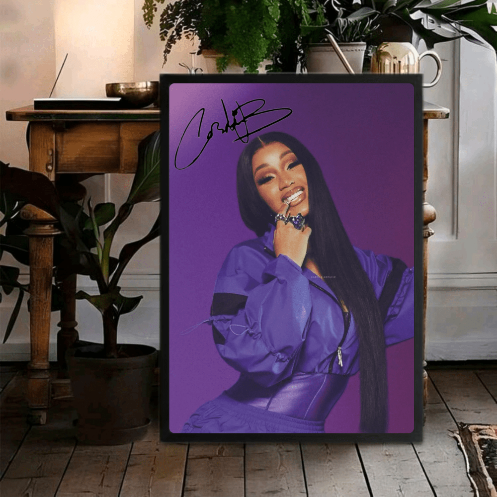 Cardi B Poster with Frame - Vibes DistrictCardi B Poster with Frame GoldVibes District