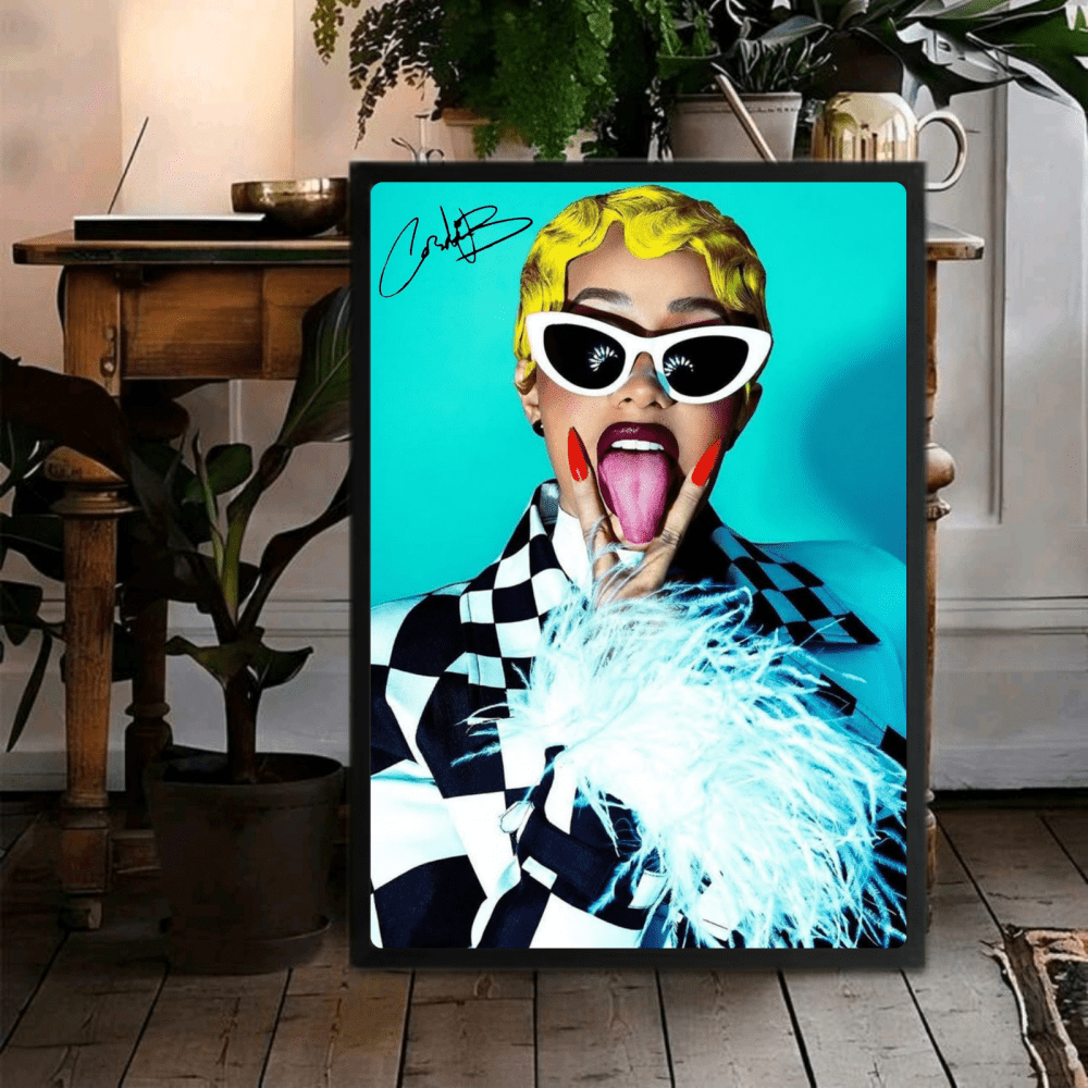 Cardi B Poster with Frame - Vibes DistrictCardi B Poster with Frame GoldVibes District