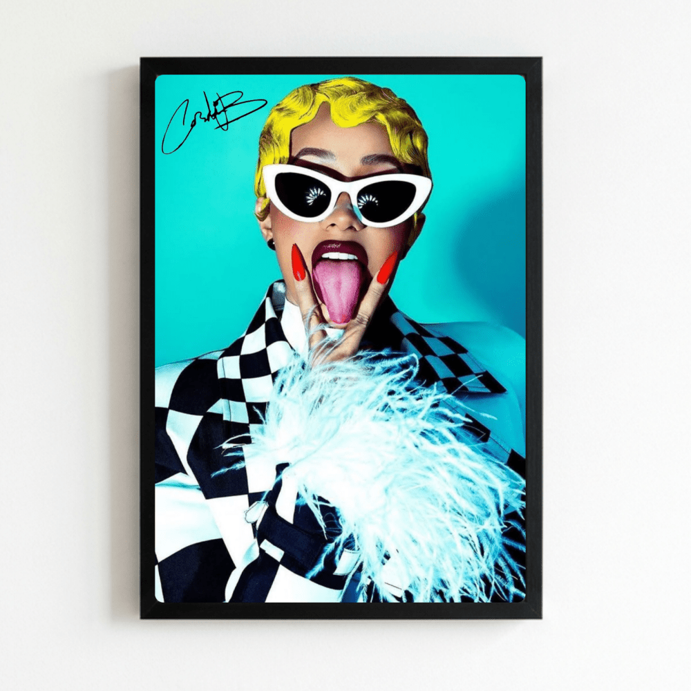 Cardi B Poster with Frame - Vibes DistrictCardi B Poster with Frame NeroVibes District
