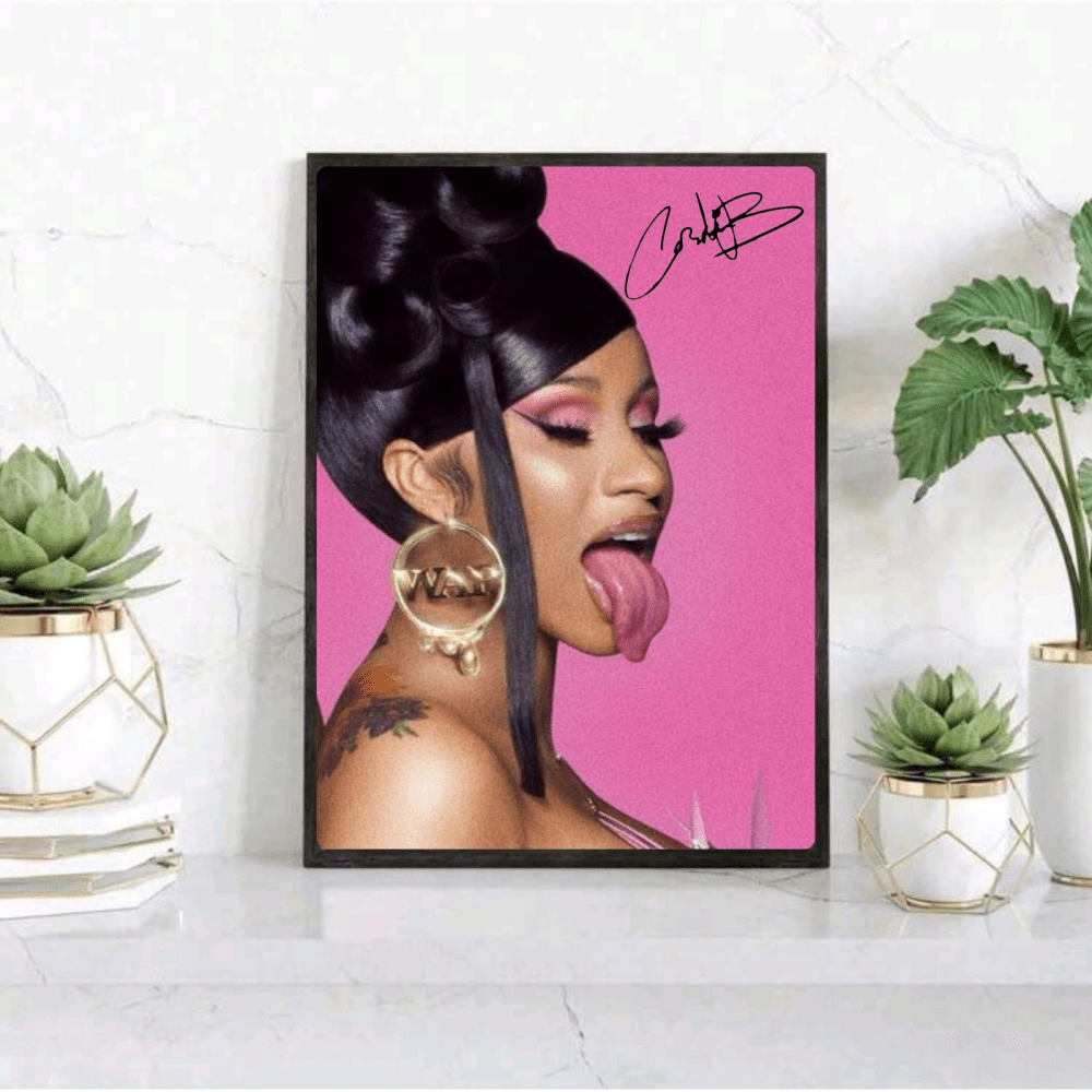 Cardi B Poster with Frame - Vibes DistrictCardi B Poster with Frame GoldVibes District