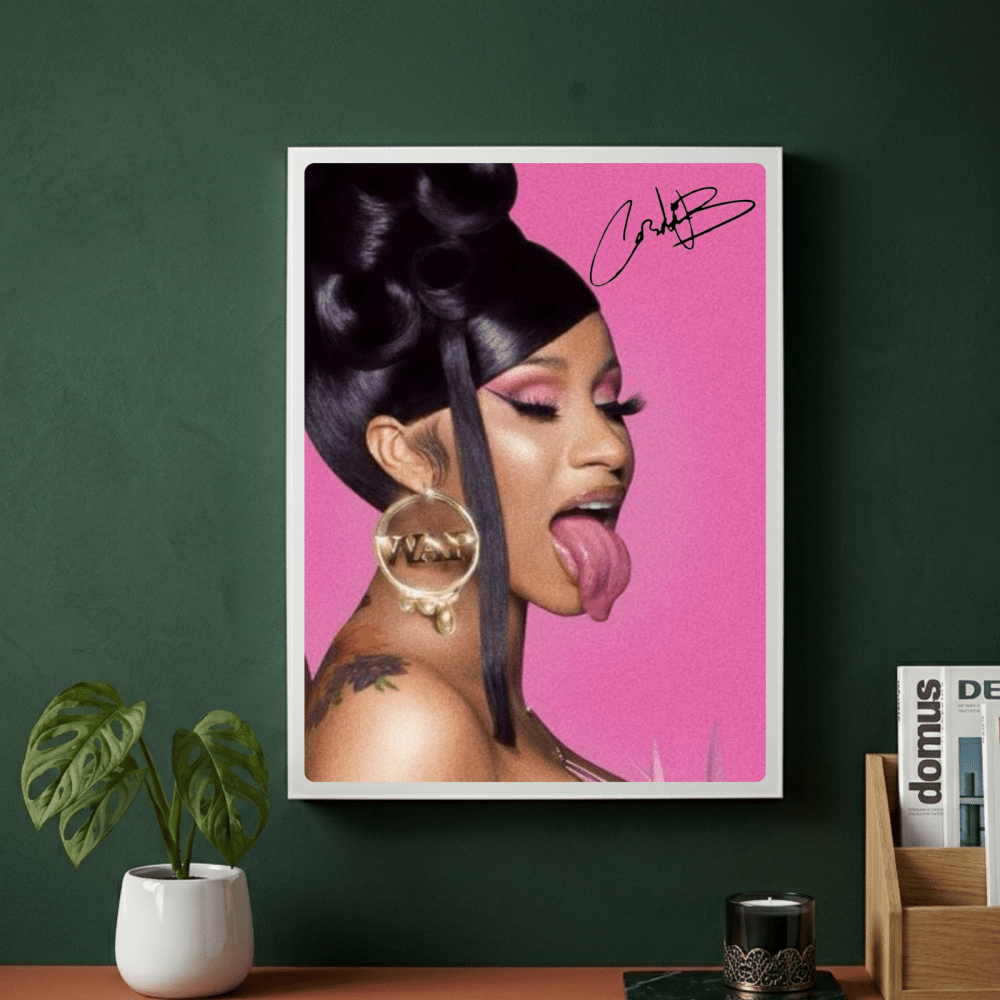 Cardi B Poster with Frame - Vibes DistrictCardi B Poster with Frame GoldVibes District