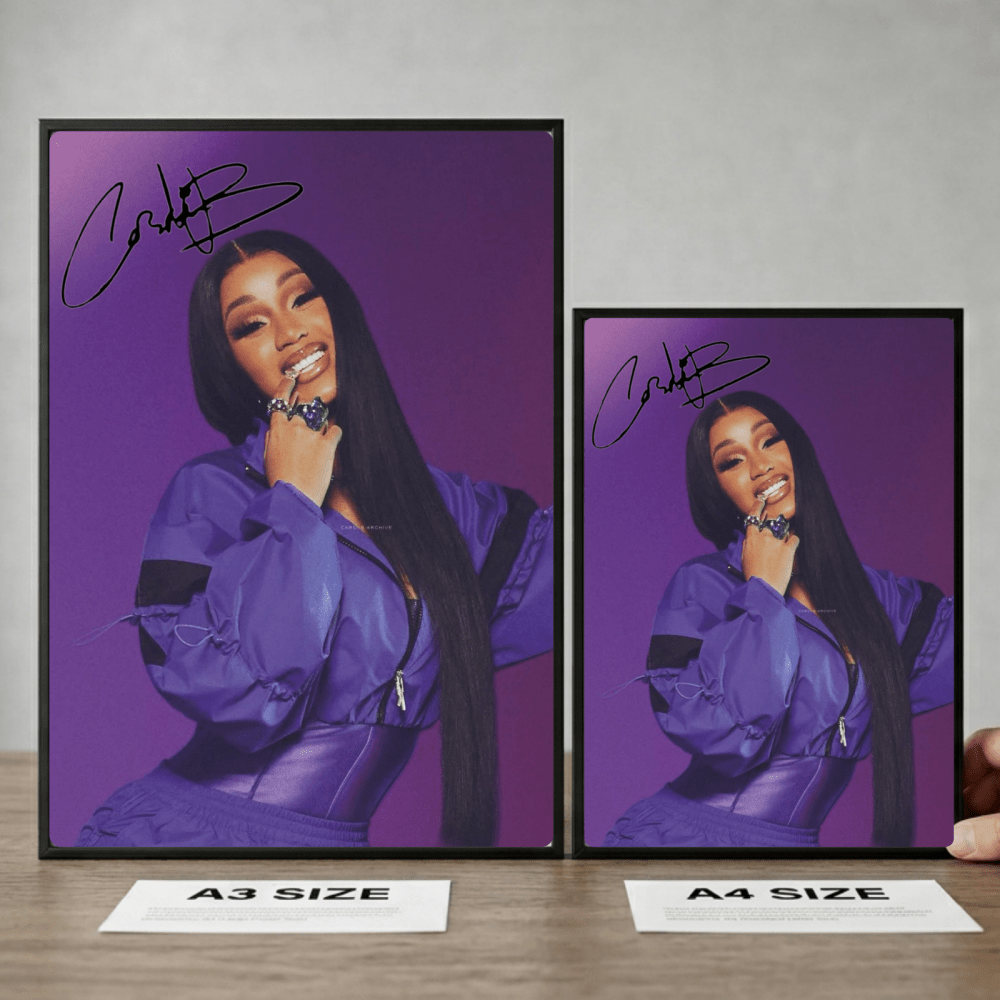 Cardi B Poster with Frame - Vibes DistrictCardi B Poster with Frame GoldVibes District