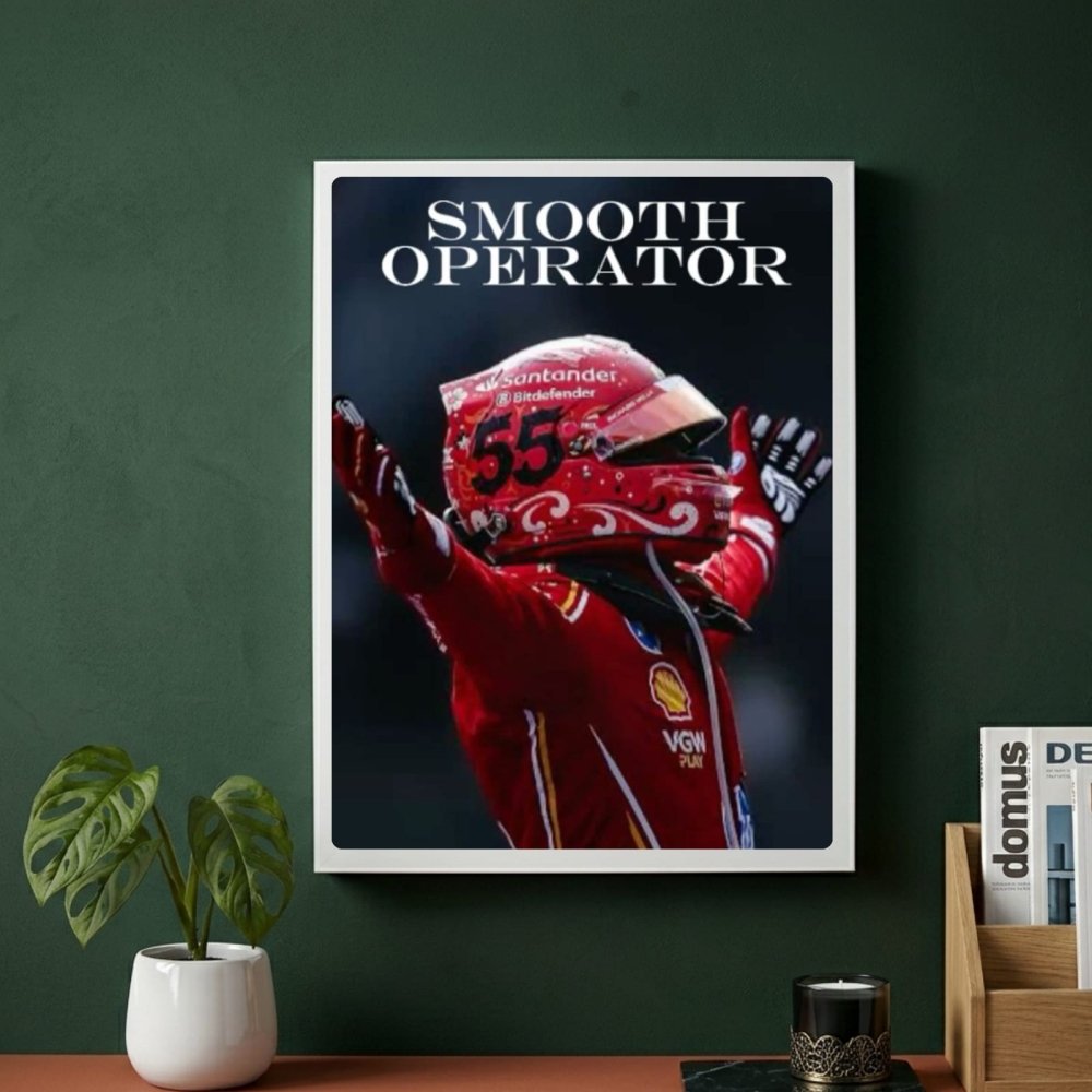 carlos sainz ferrari f1 - Vibes Districtcarlos sainz ferrari f1 poster BiancoVibes District