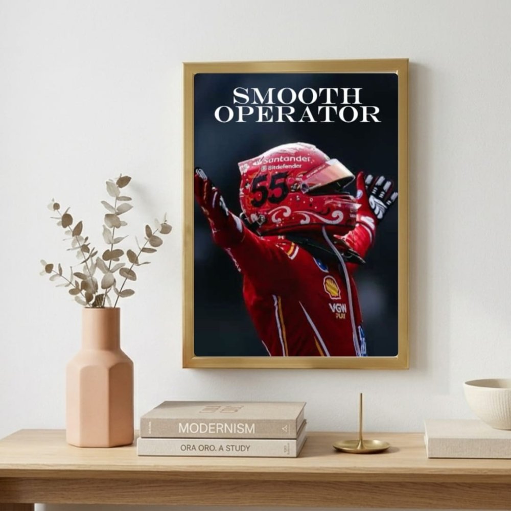 carlos sainz ferrari f1 - Vibes Districtcarlos sainz ferrari f1 poster BiancoVibes District