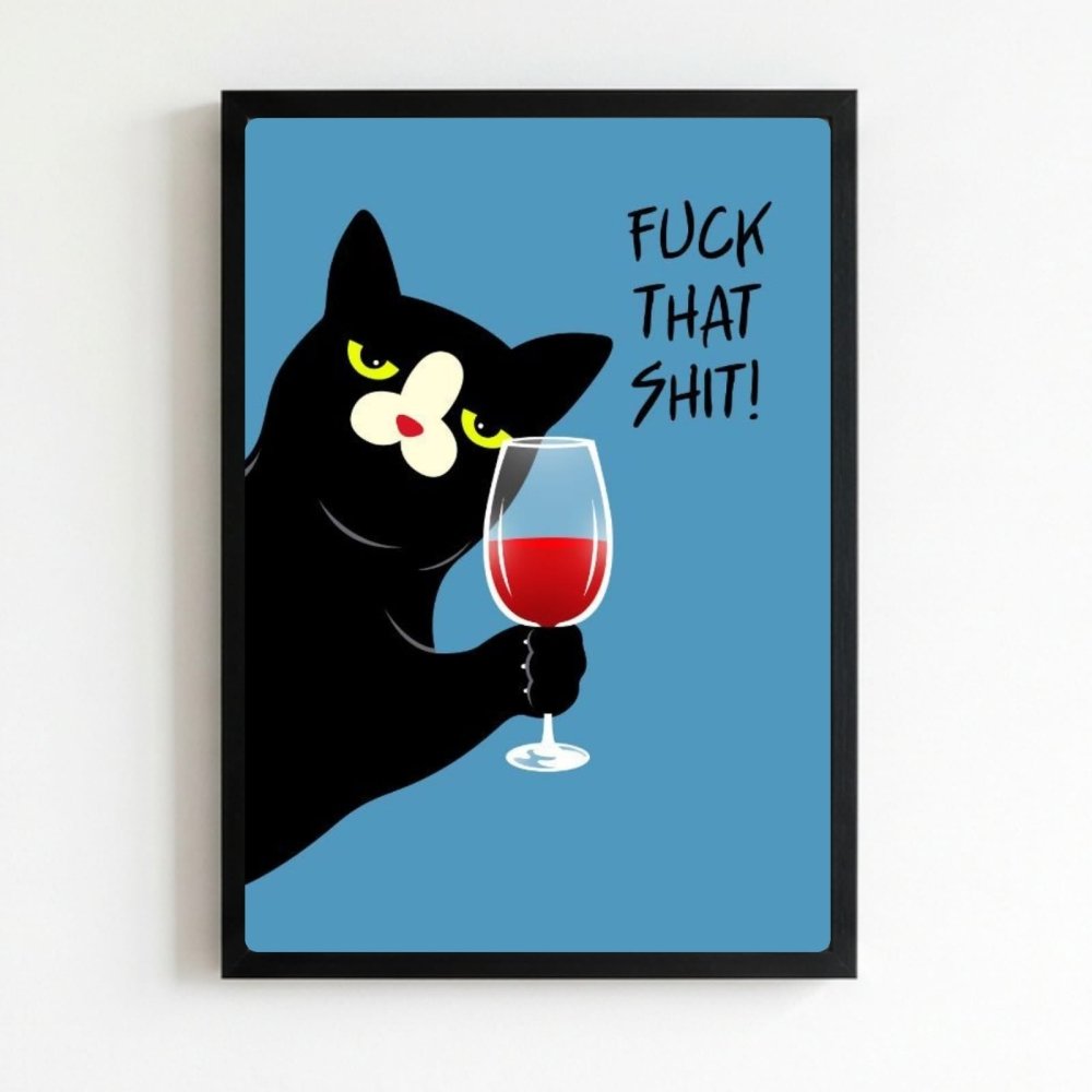 cat, bar and restaurant decoration - Vibes Districtcat, bar and restaurant decoration poster NeroVibes District