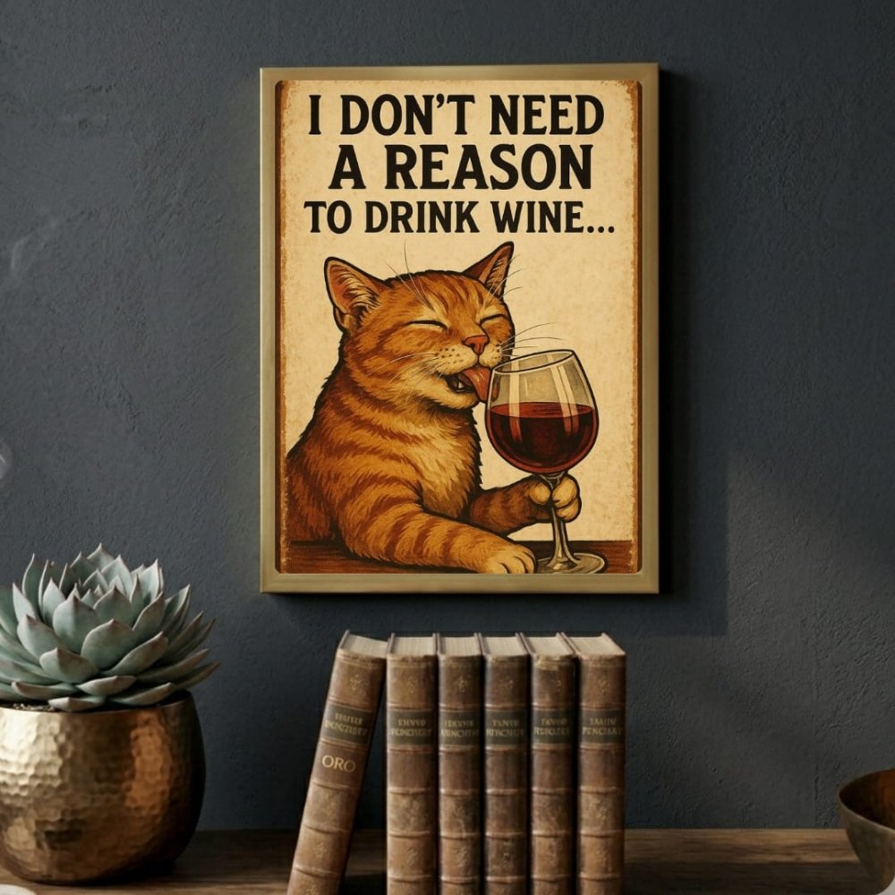 cat, bar and restaurant decoration - Vibes Districtcat, bar and restaurant decoration poster GoldVibes District