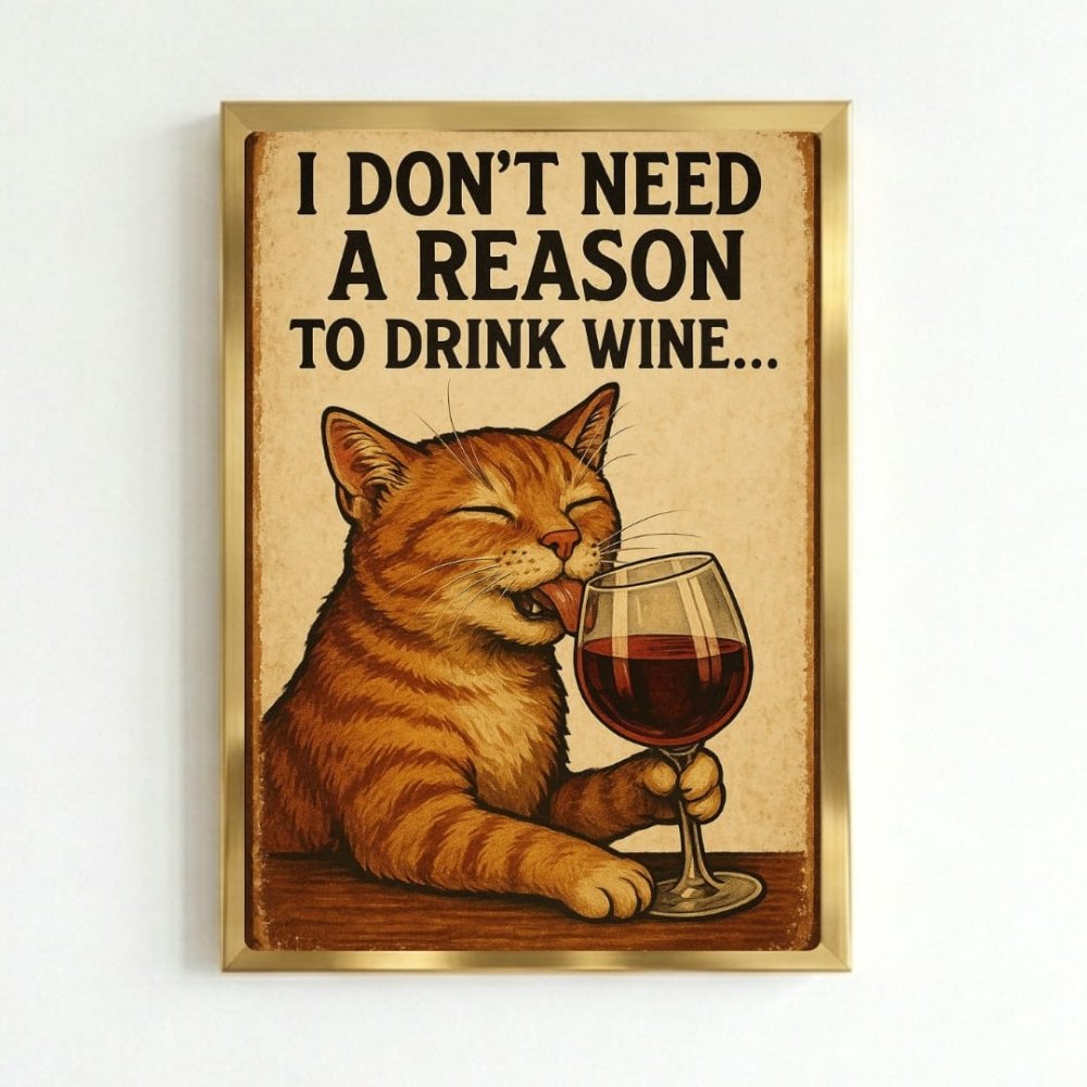 cat, bar and restaurant decoration - Vibes Districtcat, bar and restaurant decoration poster GoldVibes District