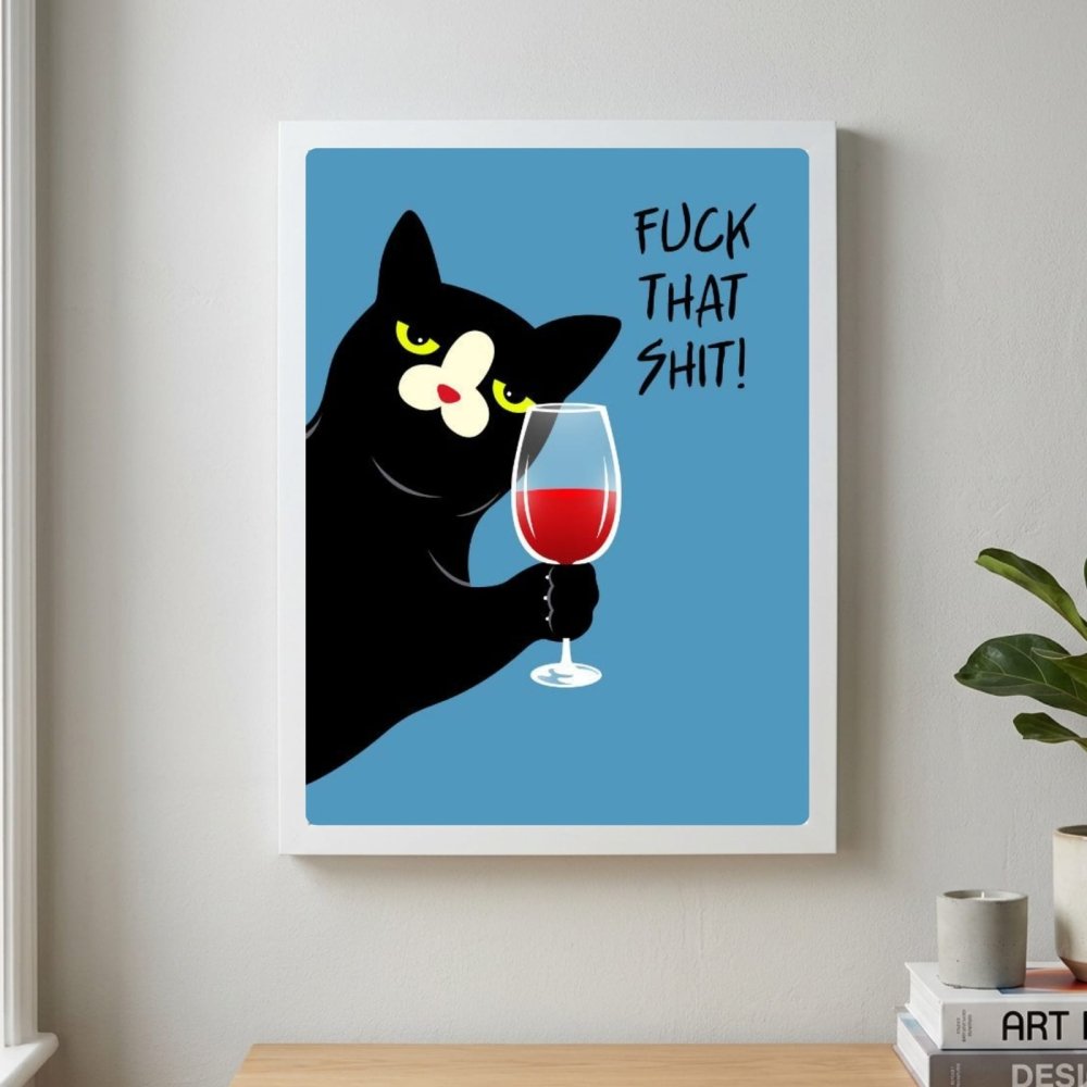 cat, bar and restaurant decoration - Vibes Districtcat, bar and restaurant decoration poster BiancoVibes District