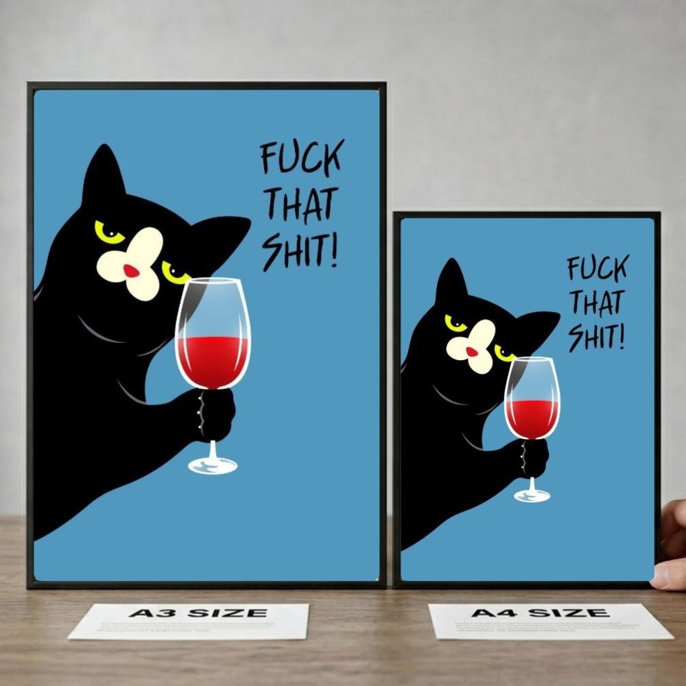 cat, bar and restaurant decoration - Vibes Districtcat, bar and restaurant decoration poster BiancoVibes District