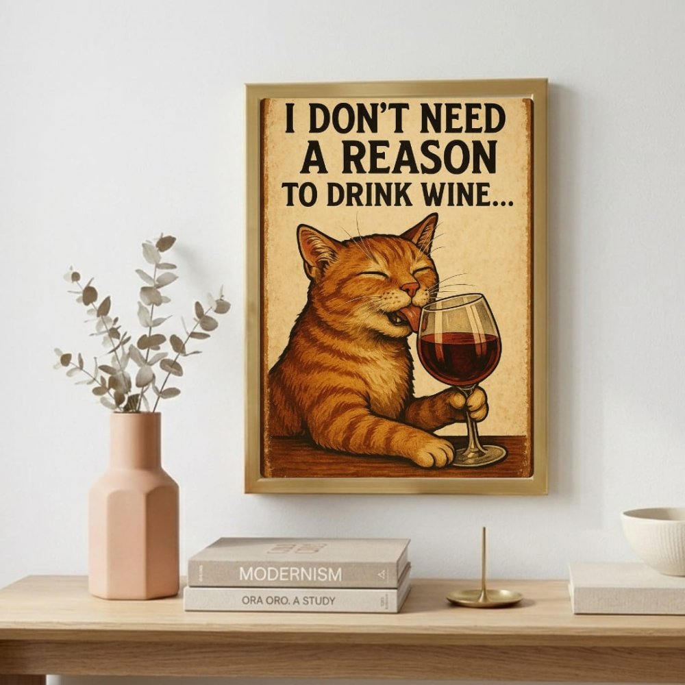 cat, bar and restaurant decoration - Vibes Districtcat, bar and restaurant decoration poster GoldVibes District