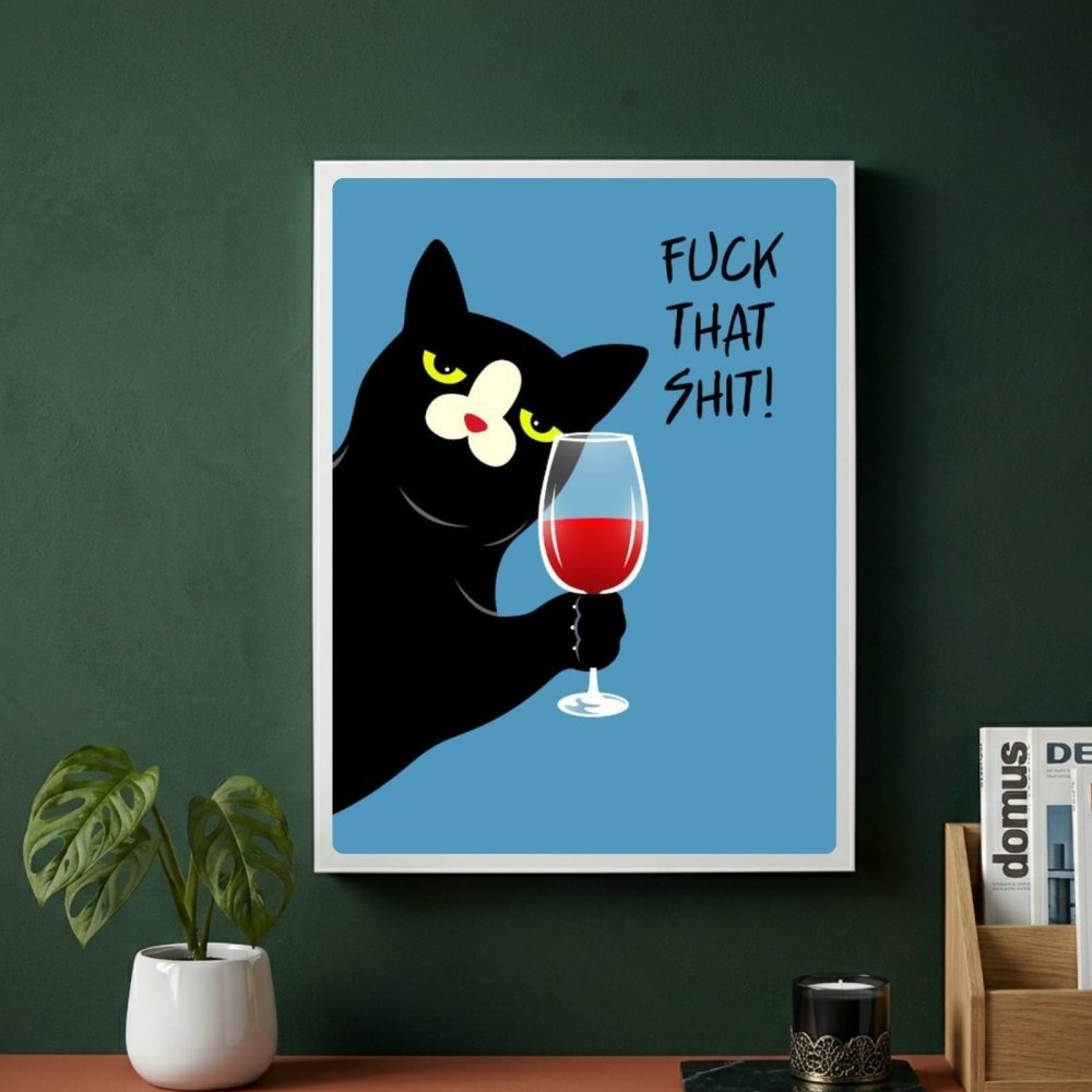 cat, bar and restaurant decoration - Vibes Districtcat, bar and restaurant decoration poster BiancoVibes District