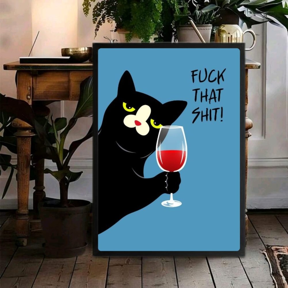 cat, bar and restaurant decoration - Vibes Districtcat, bar and restaurant decoration poster BiancoVibes District