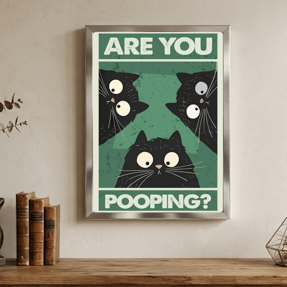 Cat house deco bathroom - Vibes DistrictCat house deco bathroom poster GoldVibes District