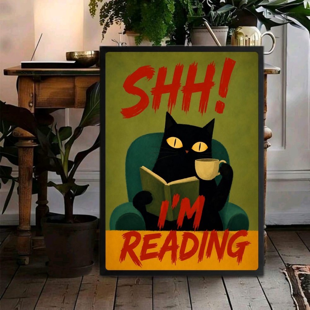 cat posters for library - Vibes Districtcat posters for library poster NeroVibes District