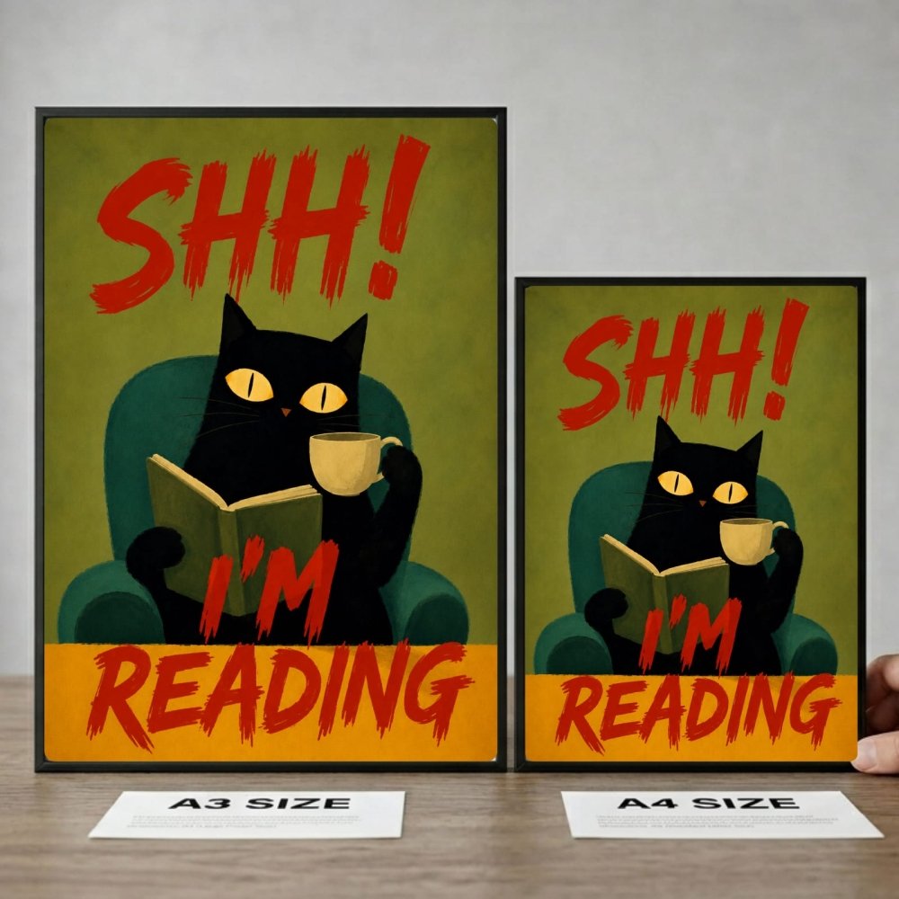cat posters for library - Vibes Districtcat posters for library poster NeroVibes District