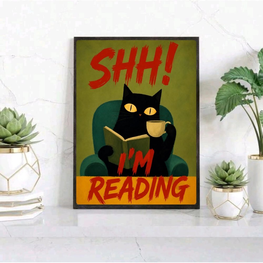 cat posters for library - Vibes Districtcat posters for library poster NeroVibes District
