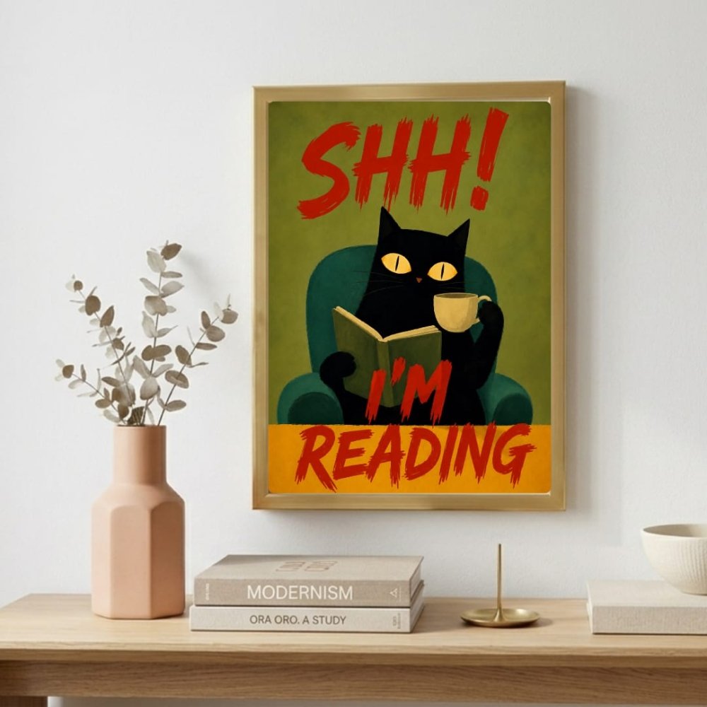 cat posters for library - Vibes Districtcat posters for library poster NeroVibes District