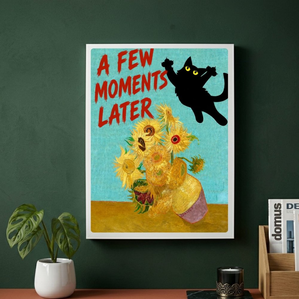 cat posters van gogh - Vibes Districtcat posters van gogh poster GoldVibes District