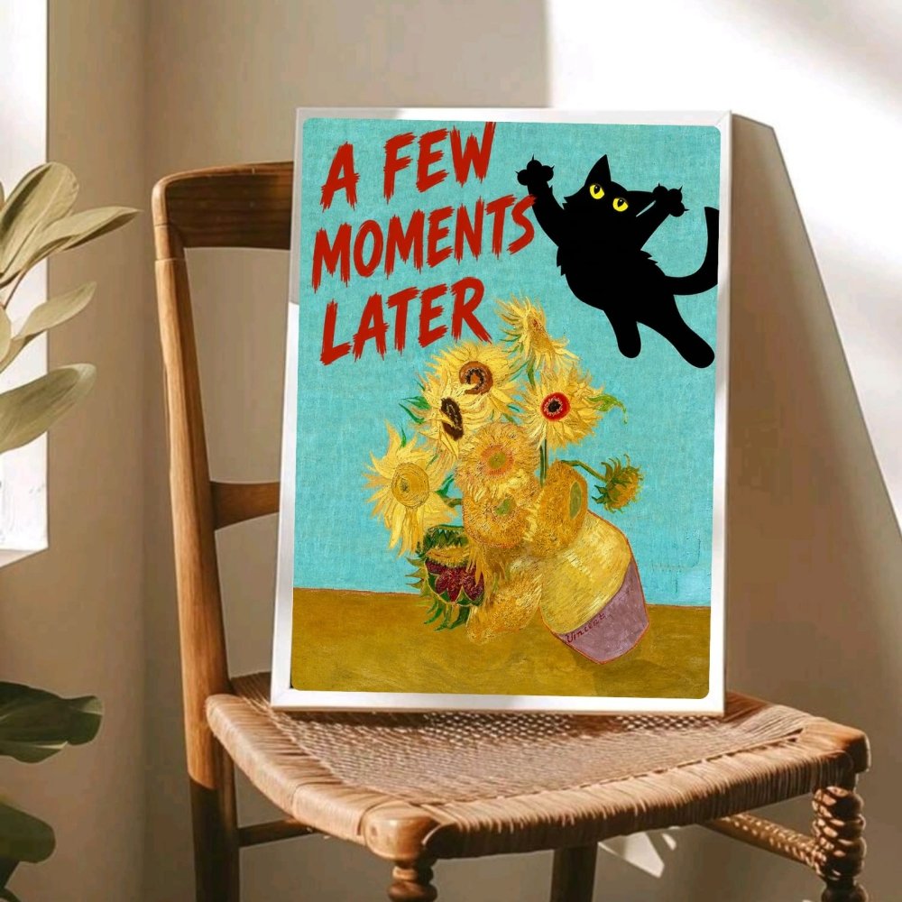 cat posters van gogh - Vibes Districtcat posters van gogh poster GoldVibes District