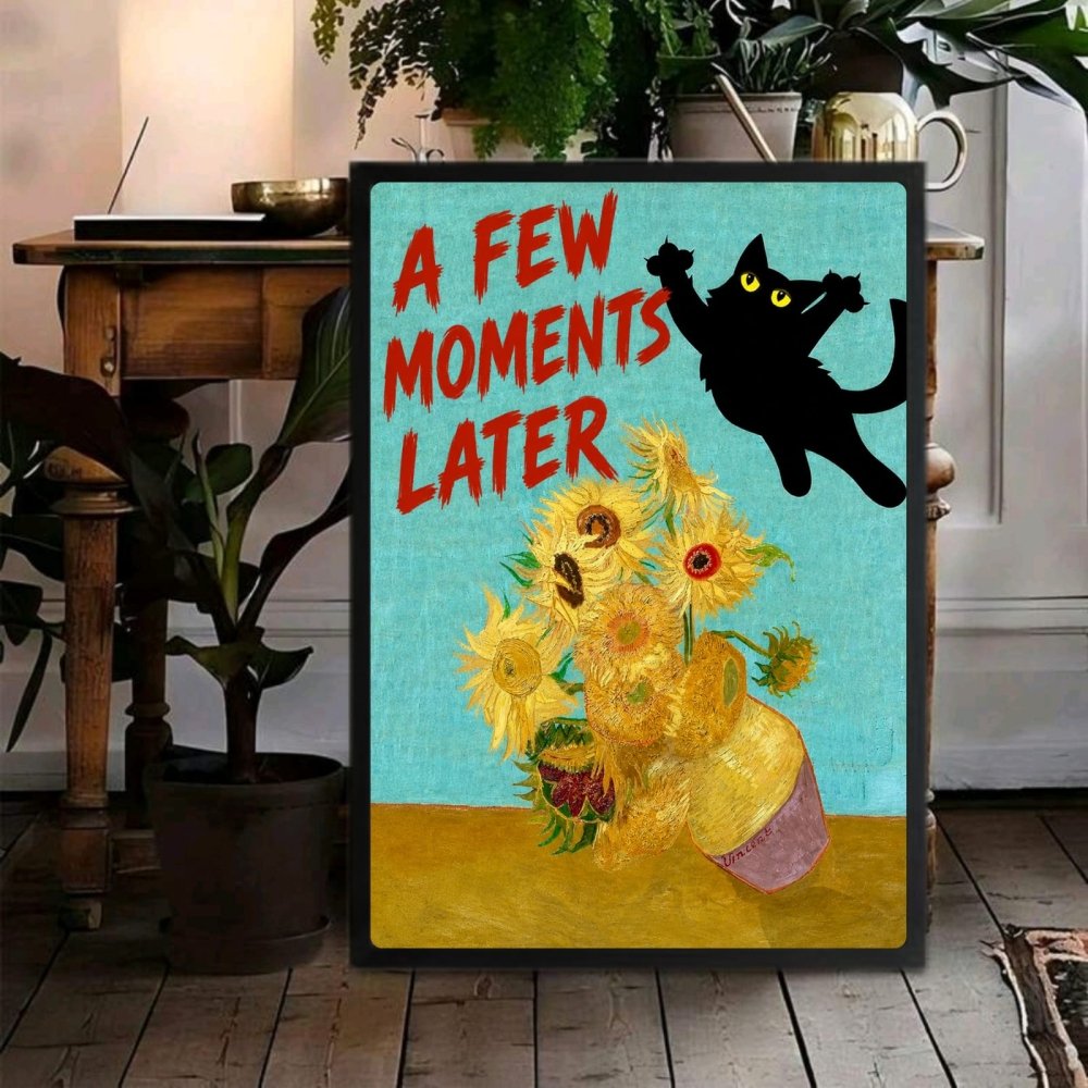 cat posters van gogh - Vibes Districtcat posters van gogh poster GoldVibes District