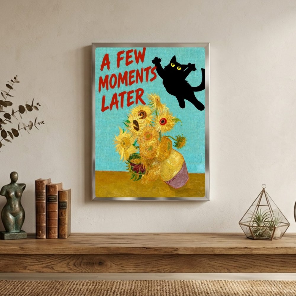 cat posters van gogh - Vibes Districtcat posters van gogh poster GoldVibes District