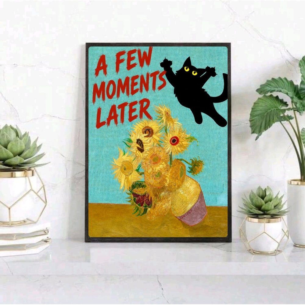 cat posters van gogh - Vibes Districtcat posters van gogh poster GoldVibes District