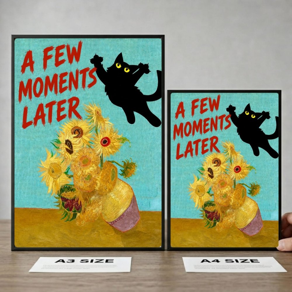 cat posters van gogh - Vibes Districtcat posters van gogh poster GoldVibes District