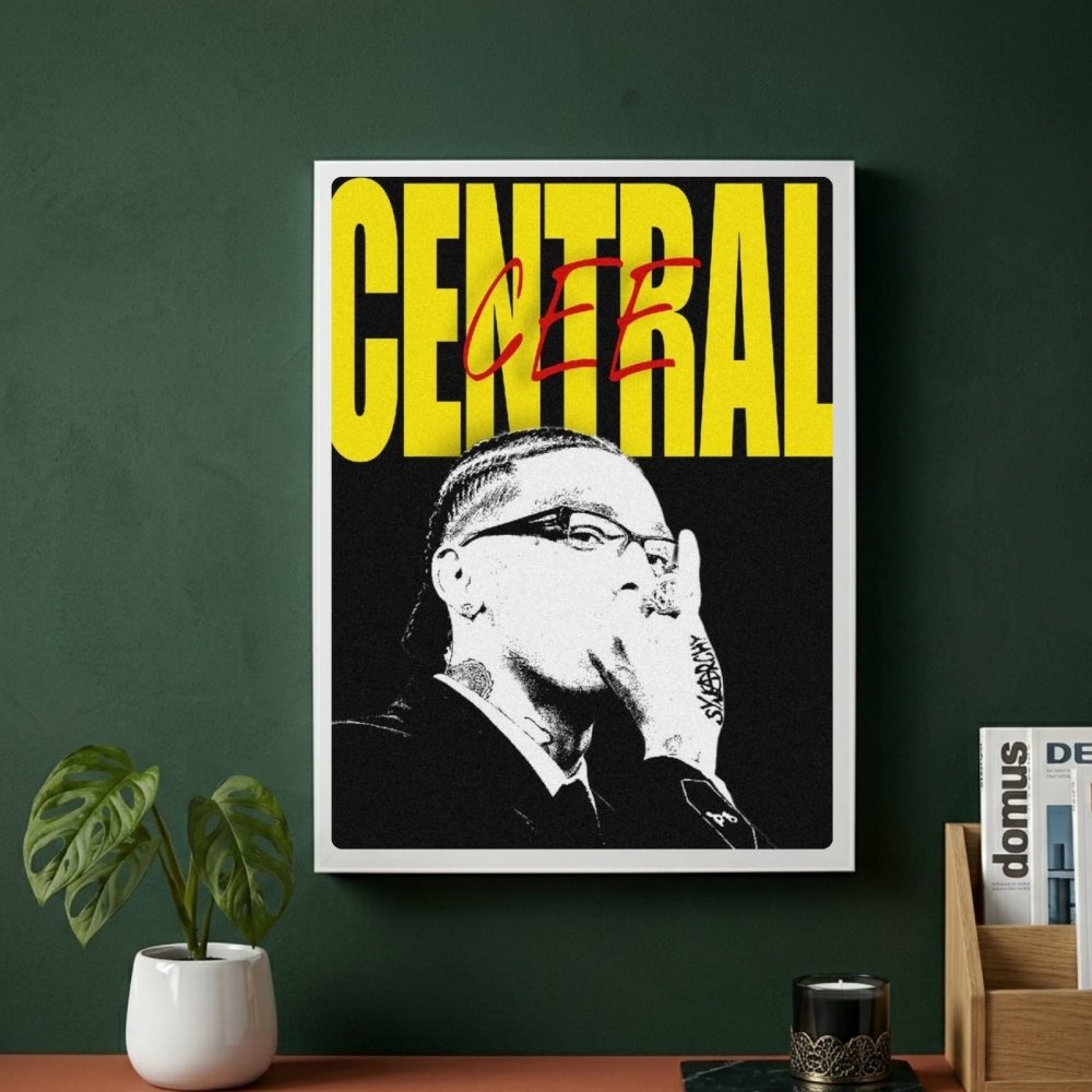 Central Cee Poster with Frame - Vibes DistrictCentral Cee Poster with Frame poster SilverVibes District
