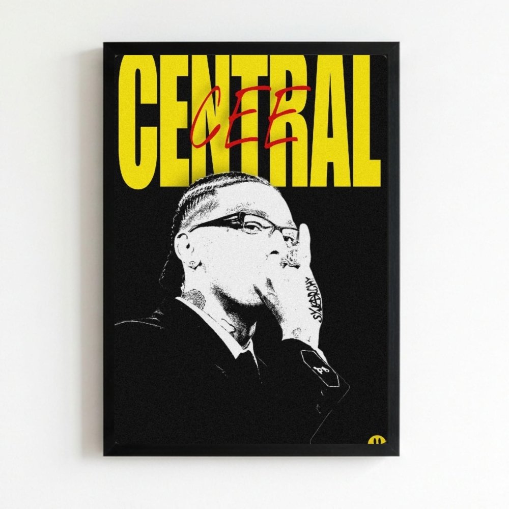 Central Cee Poster with Frame - Vibes DistrictCentral Cee Poster with Frame poster NeroVibes District