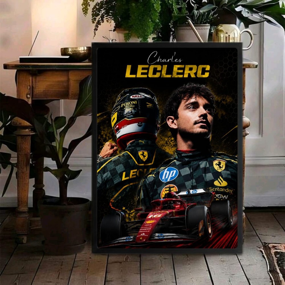 charles leclerc ferrari - Vibes Districtcharles leclerc ferrari poster SilverVibes District