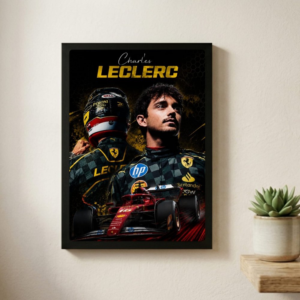 charles leclerc ferrari - Vibes Districtcharles leclerc ferrari poster SilverVibes District
