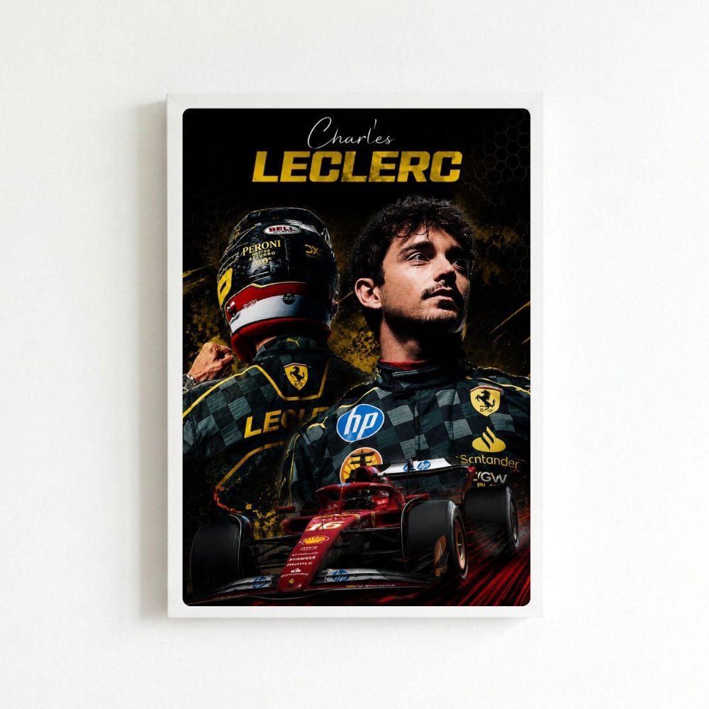 charles leclerc ferrari - Vibes Districtcharles leclerc ferrari poster BiancoVibes District