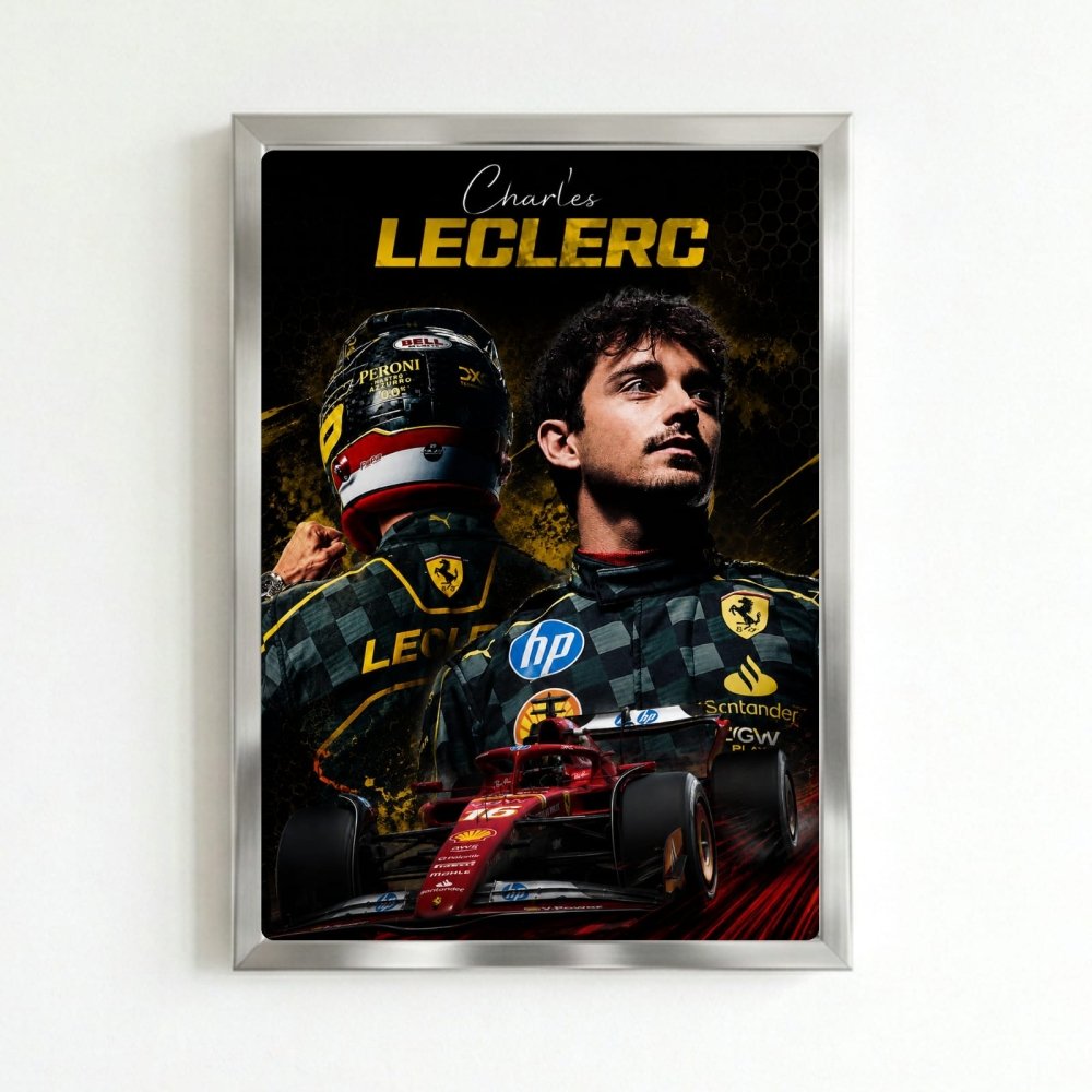 charles leclerc ferrari - Vibes Districtcharles leclerc ferrari poster SilverVibes District