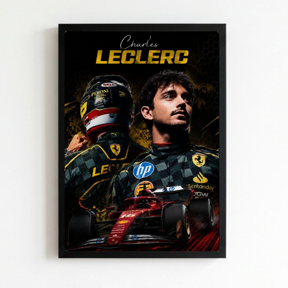 charles leclerc ferrari - Vibes Districtcharles leclerc ferrari poster NeroVibes District