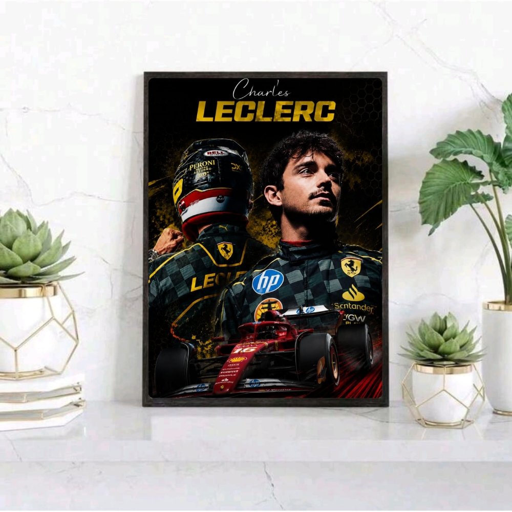 charles leclerc ferrari - Vibes Districtcharles leclerc ferrari poster SilverVibes District