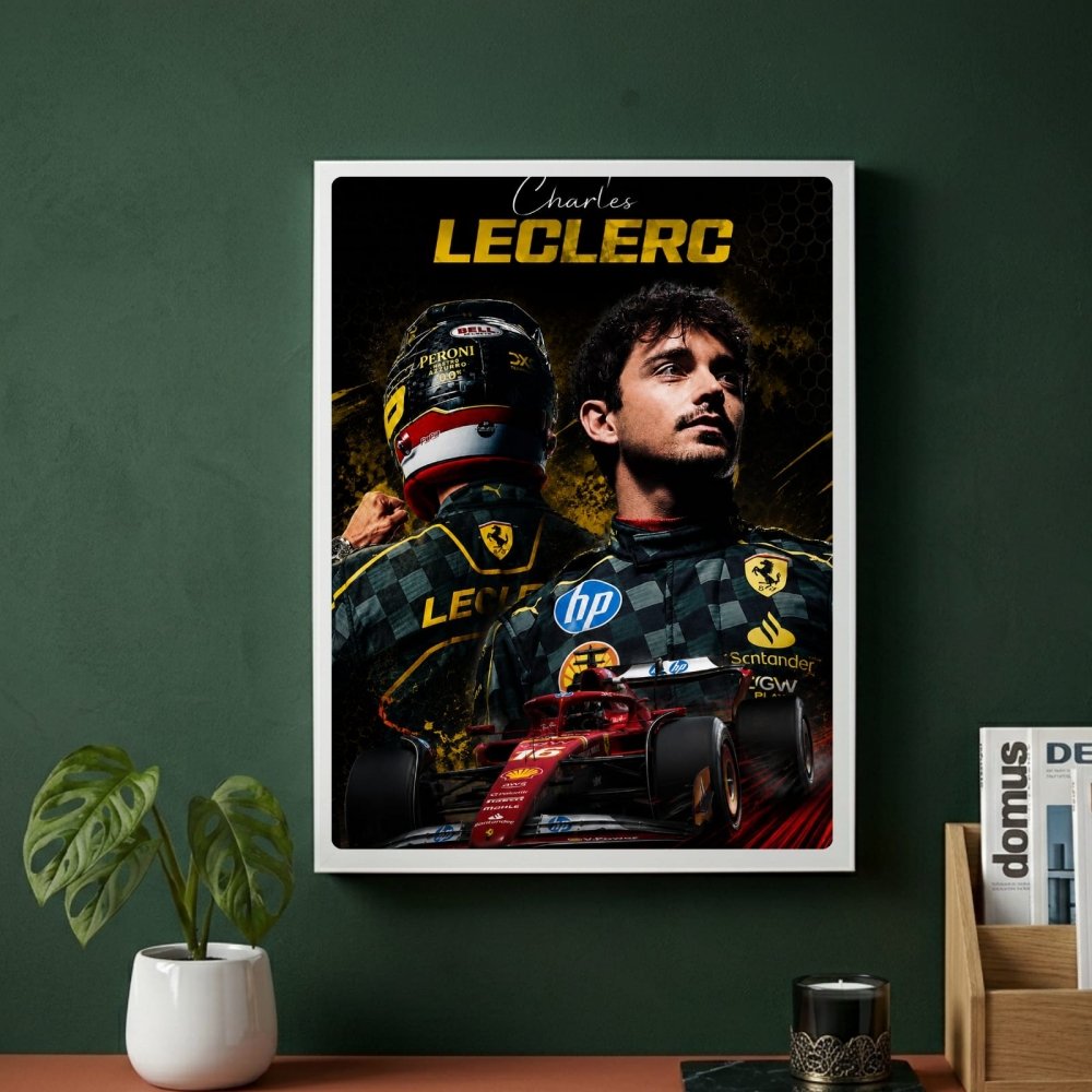 charles leclerc ferrari - Vibes Districtcharles leclerc ferrari poster SilverVibes District