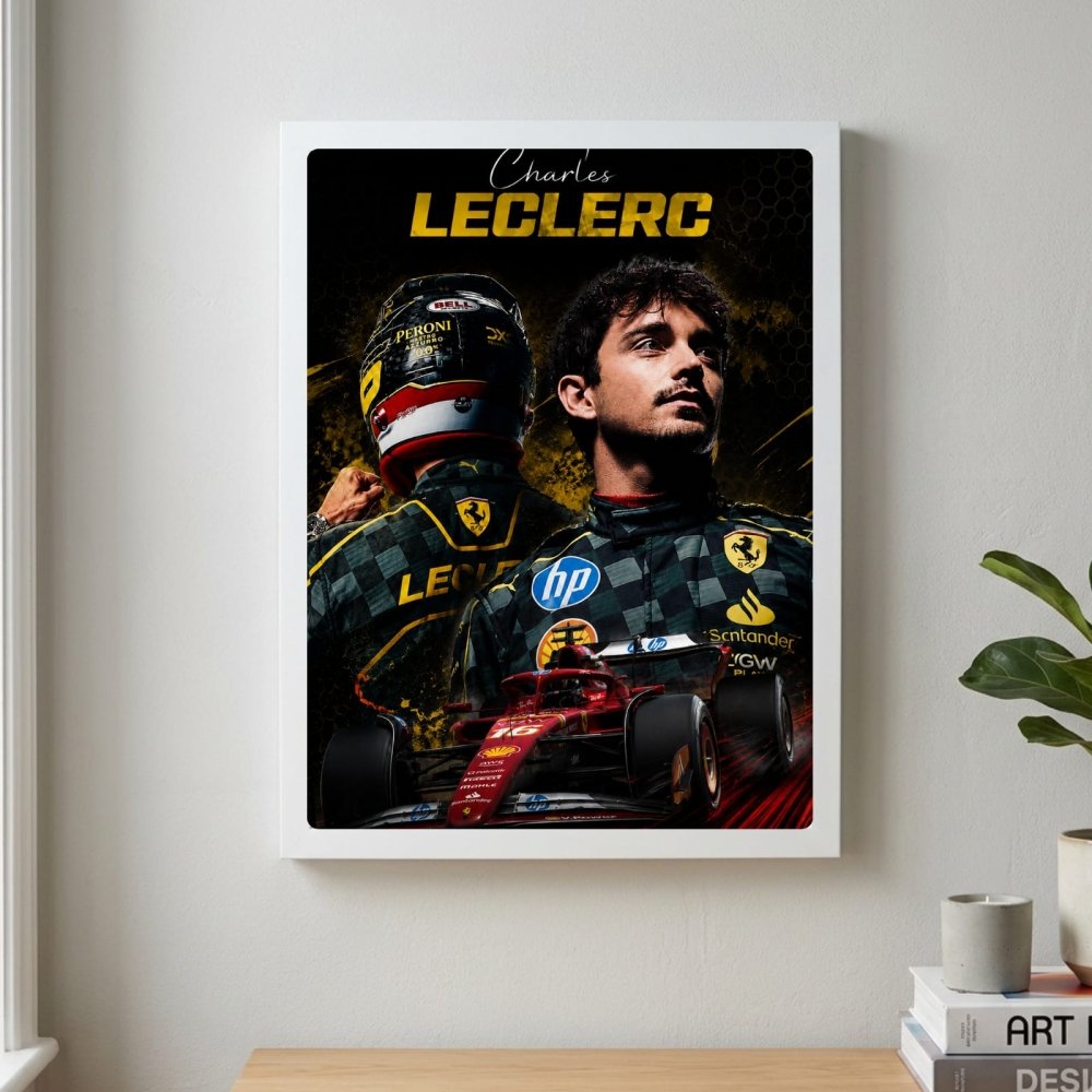 charles leclerc ferrari - Vibes Districtcharles leclerc ferrari poster SilverVibes District