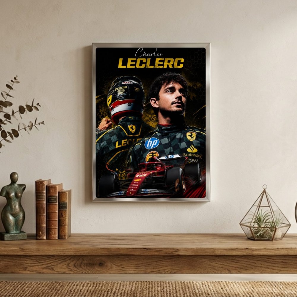 charles leclerc ferrari - Vibes Districtcharles leclerc ferrari poster SilverVibes District