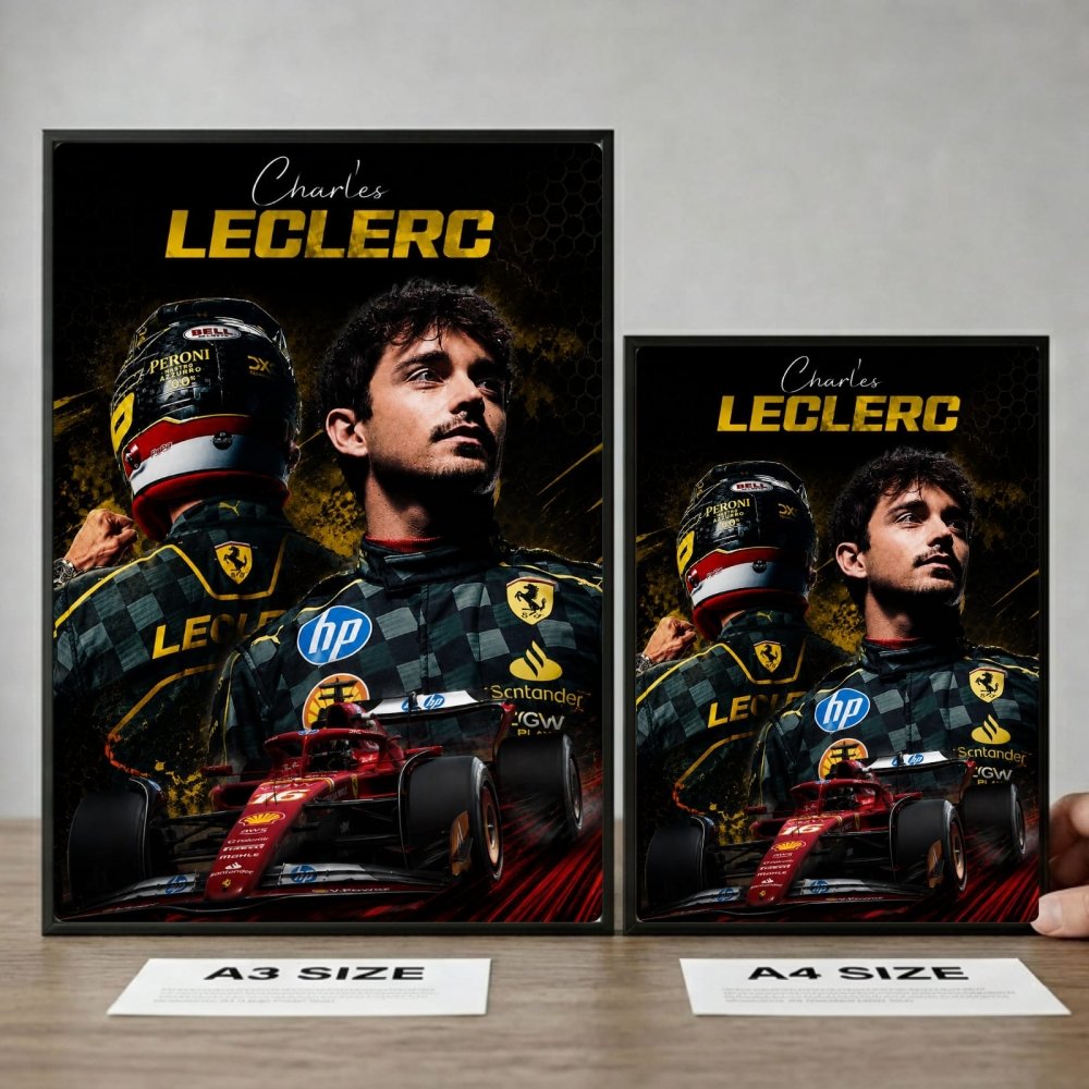 charles leclerc ferrari - Vibes Districtcharles leclerc ferrari poster SilverVibes District