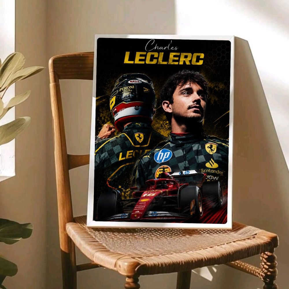 charles leclerc ferrari - Vibes Districtcharles leclerc ferrari poster SilverVibes District