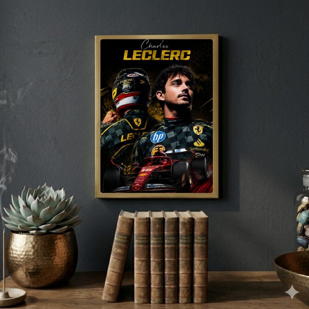 charles leclerc ferrari - Vibes Districtcharles leclerc ferrari poster SilverVibes District