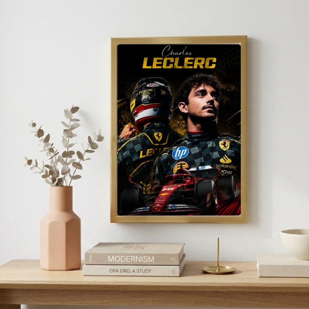 charles leclerc ferrari - Vibes Districtcharles leclerc ferrari poster SilverVibes District