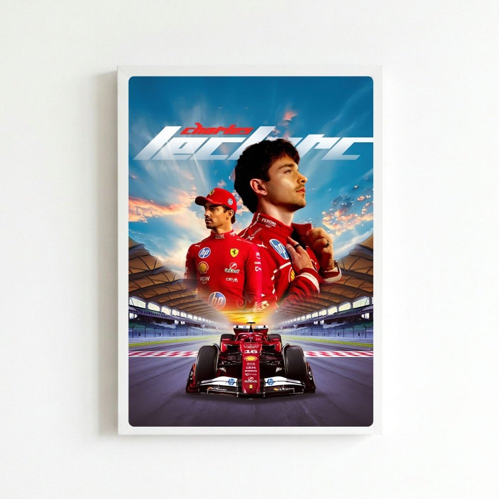 charles leclerc ferrari f1 - Vibes Districtcharles leclerc ferrari f1 poster BiancoVibes District