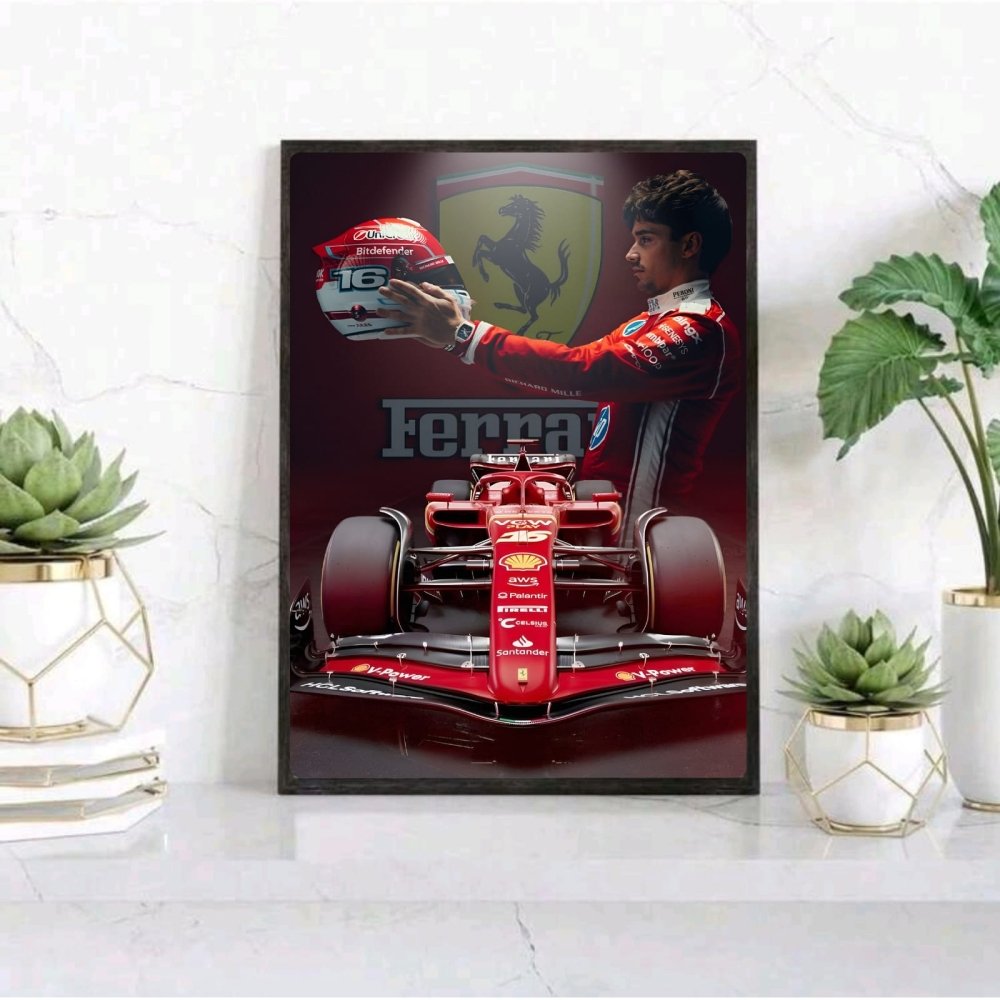 charles leclerc ferrari f1 - Vibes Districtcharles leclerc ferrari f1 poster BiancoVibes District