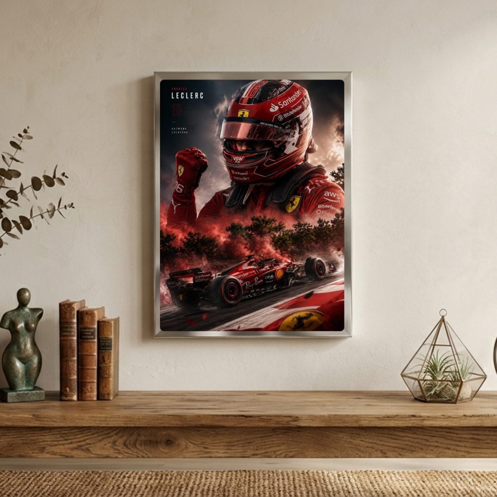charles leclerc ferrari f1 - Vibes Districtcharles leclerc ferrari f1 poster GoldVibes District