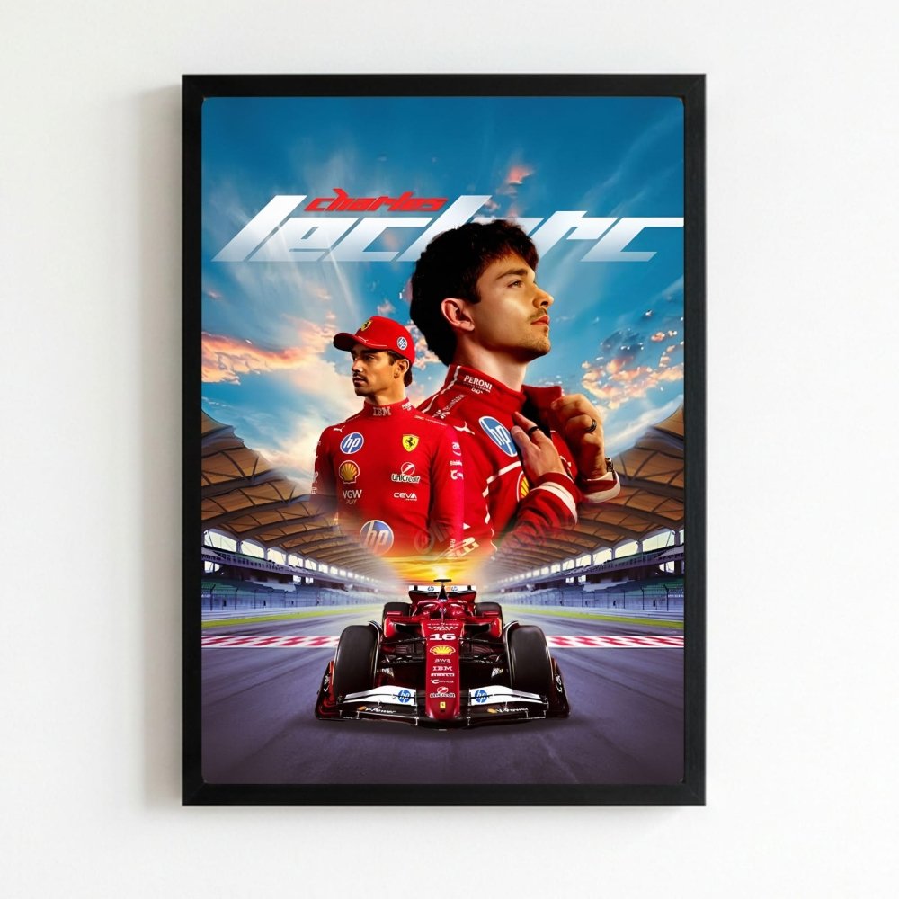 charles leclerc ferrari f1 - Vibes Districtcharles leclerc ferrari f1 poster NeroVibes District