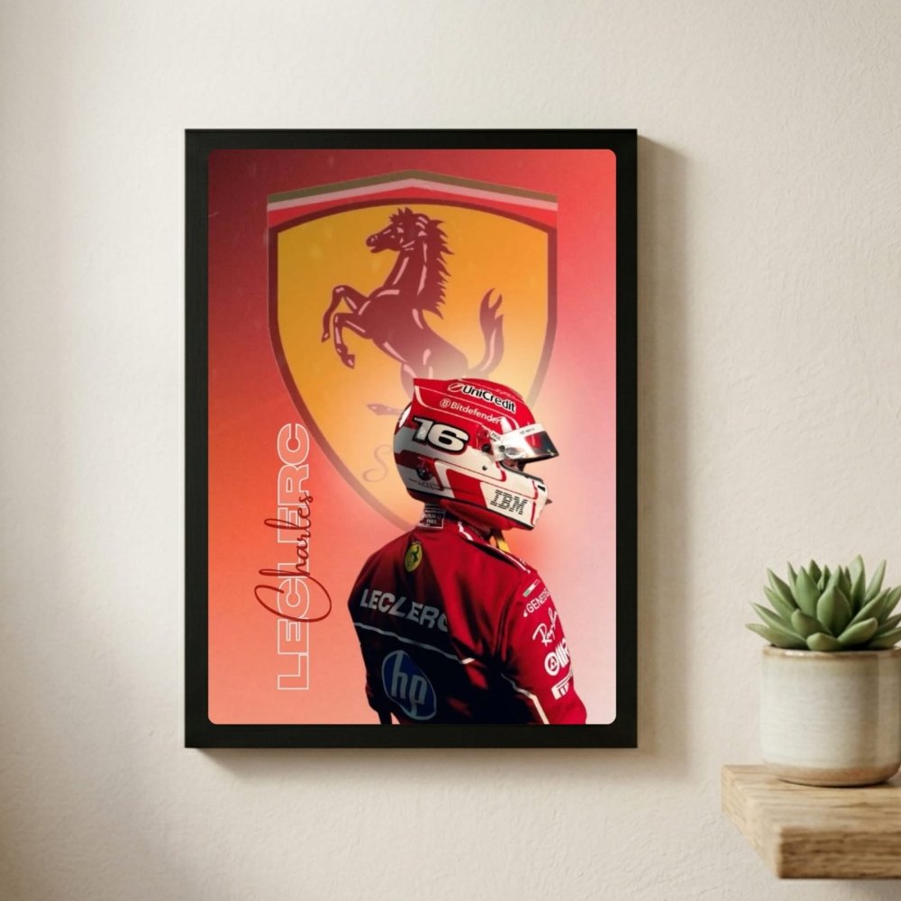 charles leclerc ferrari f1 - Vibes Districtcharles leclerc ferrari f1 poster NeroVibes District
