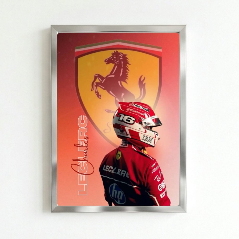 charles leclerc ferrari f1 - Vibes Districtcharles leclerc ferrari f1 poster NeroVibes District